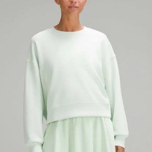 SOLD Lululemon Perfectly Oversized Cropped Crew *Softstreme Kohlrabi Green